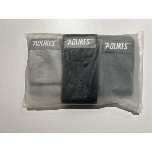 AOLIKES-Set 3 Elastic Rubber Exercise Resistant Bands With Bag & Booklet Workout - Picture 4 of 4